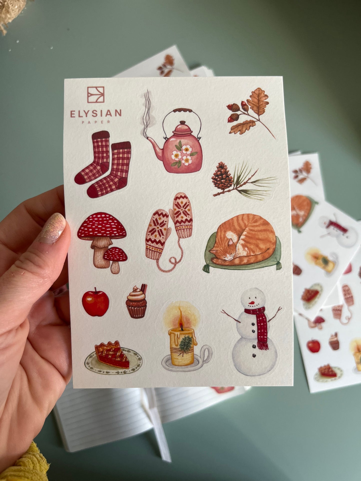 Winter Washi Sticker set