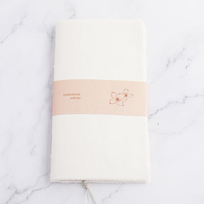 White Handmade Journal Insert